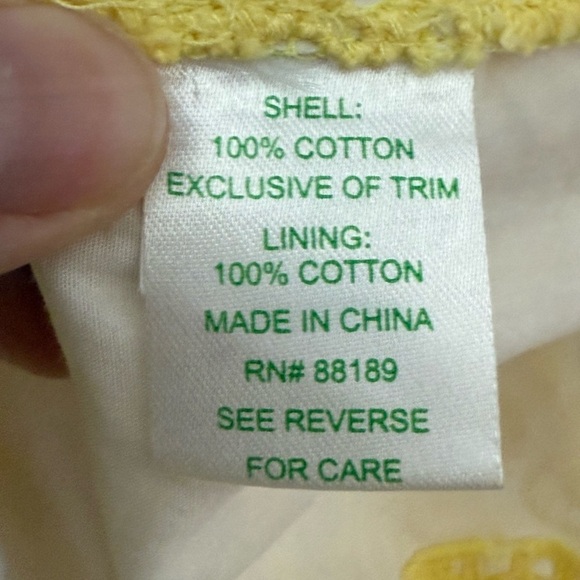 Lilly Pulitzer Wht Tag Lakeland Starfruit Yellow LaceOverlay Strapless Dress Sz6 - Picture 5 of 7